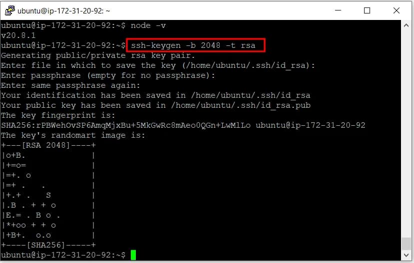 Generar un par de llaves SSH con ssh-keygen