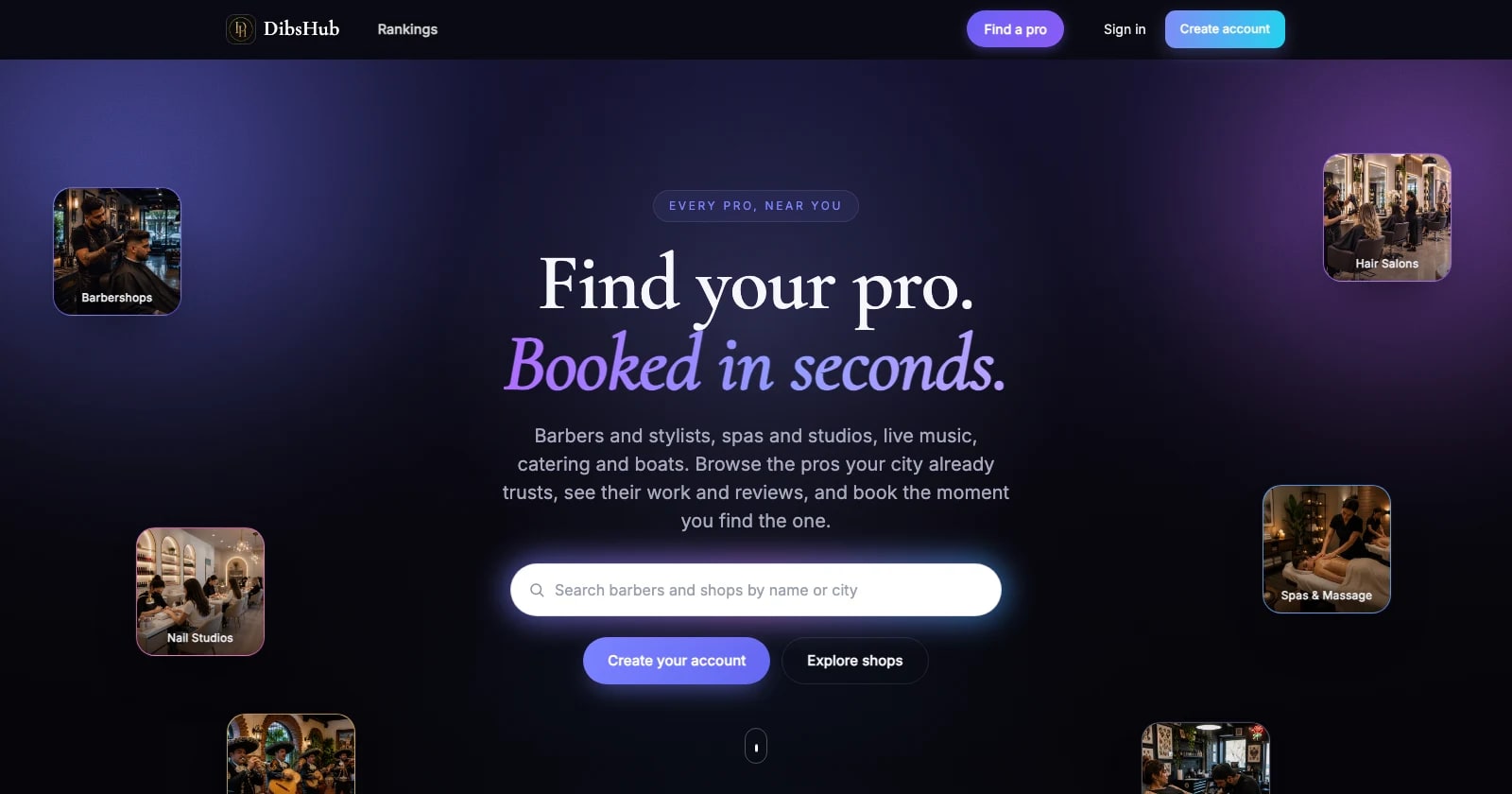 DibsHub preview