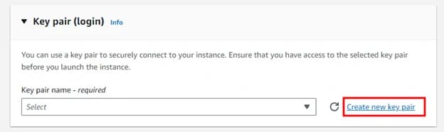 Crear un par de llaves para acceder por SSH a la instancia EC2