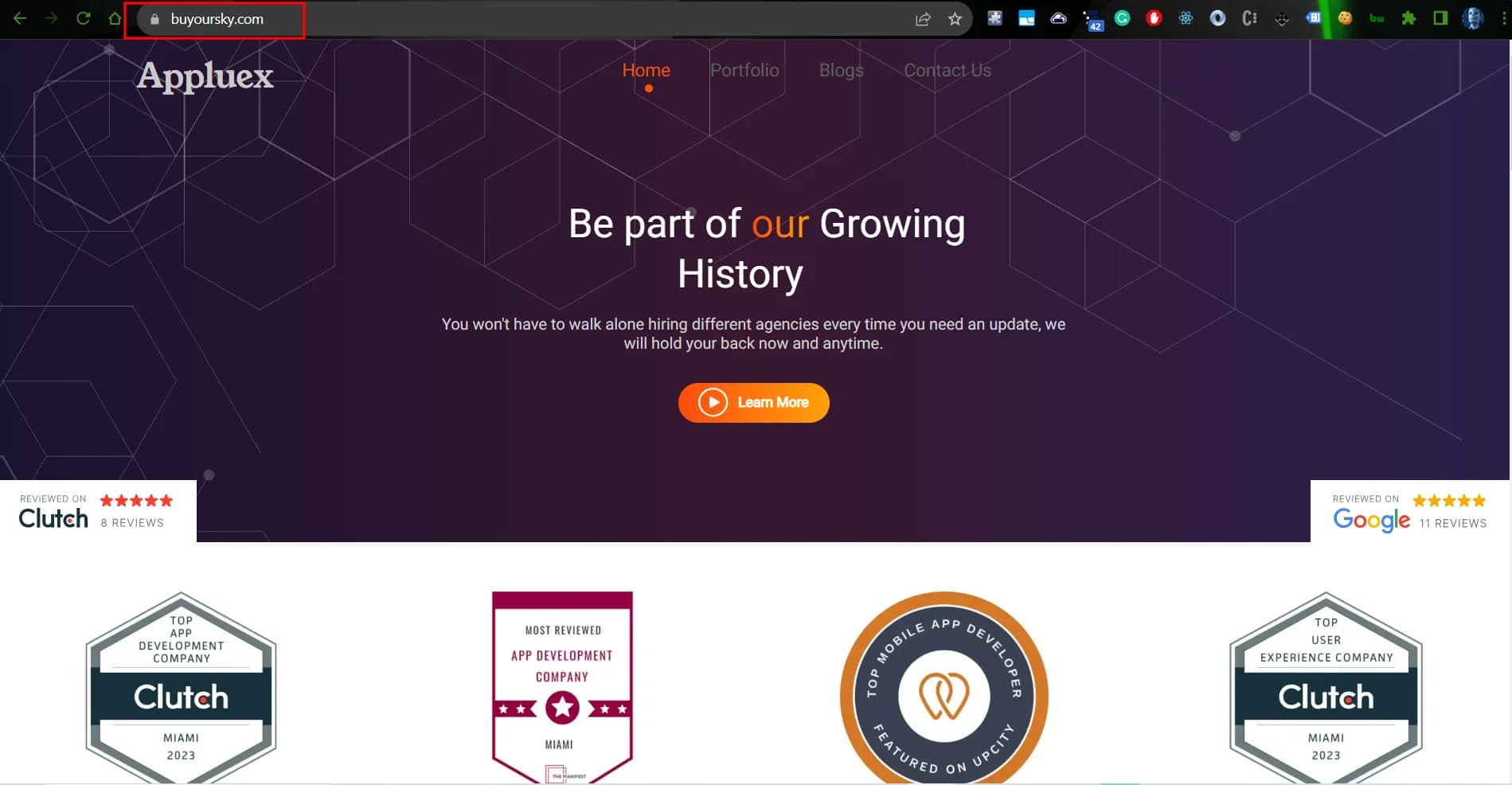 El sitio cargando de forma segura por HTTPS